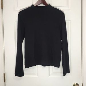 Kate Hill black knit neck sweater
